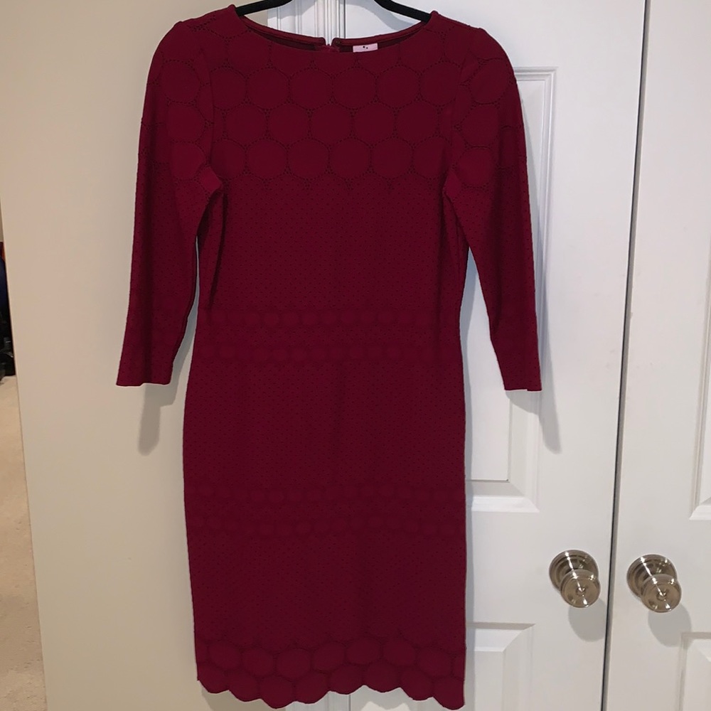 Cranberry midi dress